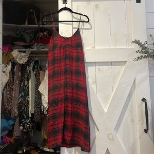 Zara plaid sleeveless dress size m